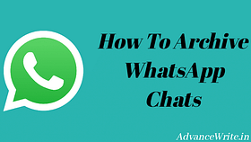 archive whatsapp chats